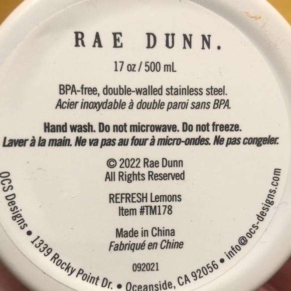 🆕💕RAE DUNN Insulated Stainless Steel Glass.17 oz - Picture 6 of 7